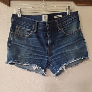 Hiroshi Kato The Pen Denim Cut Off Shorts Raw Edges Low Waist Mens Size 33